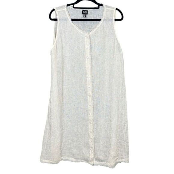Eileen Fisher 100% Linen Handkerchief Sleeveless Tunic Top Dress Natural Size XL Eileen Fisher 100% Linen Handkerchief Sleeveless Tunic Top Dress Natural Size XL